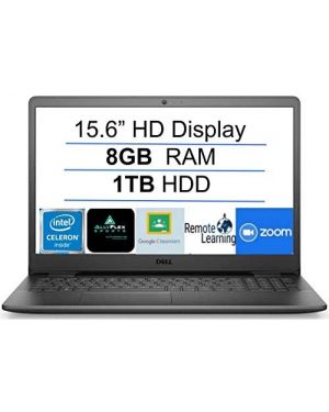 2021 Newest Dell Inspiron 15 Business Laptop Computer: 15.6" HD Display, Intel Dual-Core Celeron N4020(Up to 2.8GHz), 8GB RAM, 1TB HDD, WiFi, Bluetooth, HDMI, Webcam, Windows 10 S, Gift Mousepad