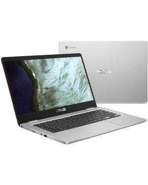 Asus Chromebook 14 inch HD Anti-Glare Nano-Edge Display Laptop Computer, Intel Celeron N3350 up to 2.4GHz, 4GB DDR4, 64GB eMMC Flash Memory, HD Webcam, 802.11ac, Bluetooth, USB-C, MicroSD, Chrome OS