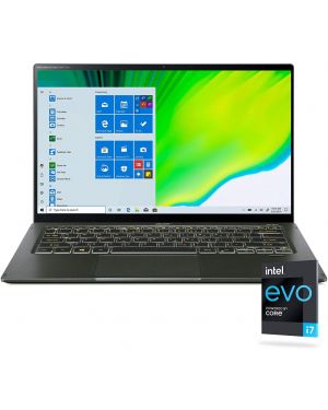 Acer Swift 5 Intel Evo Thin & Light Laptop, 14 inch Full HD Touch, Intel Core i7-1165G7, Intel Iris Xe Graphics, 16GB LPDDR4X, 1TB NVMe SSD, Wi-Fi 6, FPR, Back-lit KB, Antimicrobial, SF514-55TA-74EC