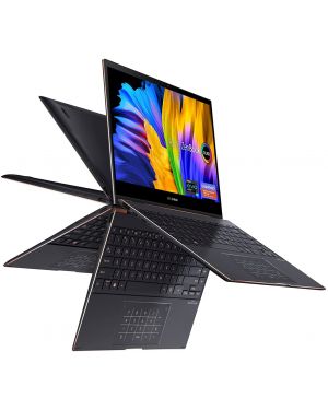 ASUS ZenBook Flip S Ultra Slim Laptop, 13.3 inch 4K UHD OLED Touch Display, Intel Evo Platform - Core i7-1165G7 CPU, 16GB RAM, 1TB SSD, Thunderbolt 4, TPM, Windows 10 Pro, Jade Black, UX371EA-XH77T